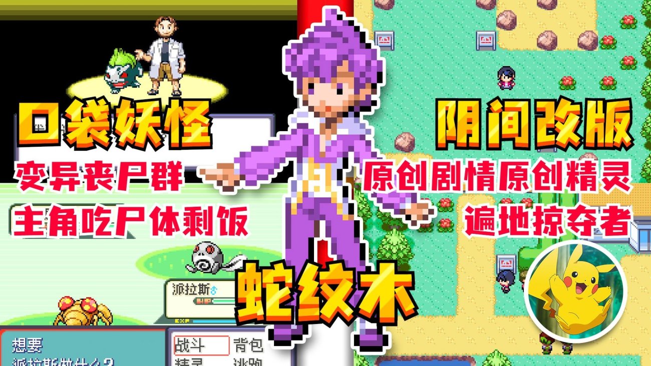 宝可梦蛇纹木重制版 | 丧尸版丰缘地区 | 双倍暗黑图鉴